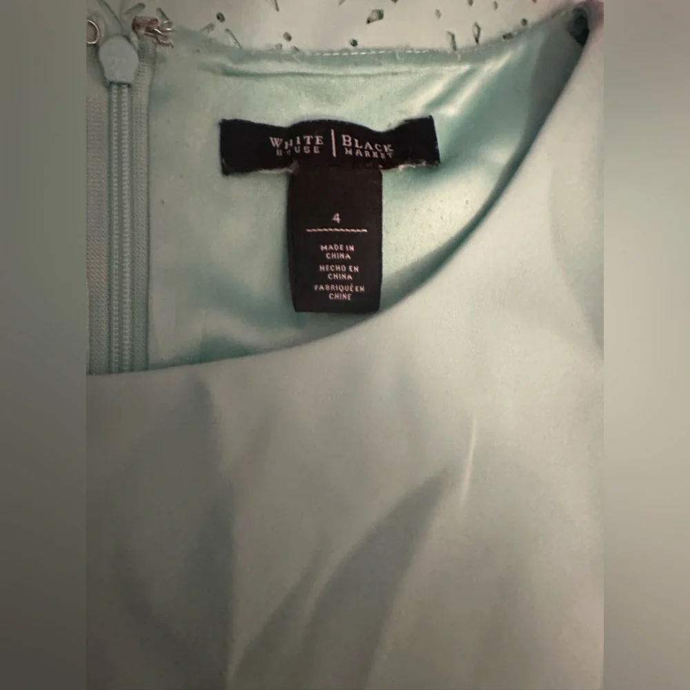 White House Black Market Aqua Dress - Picture 3 of 3